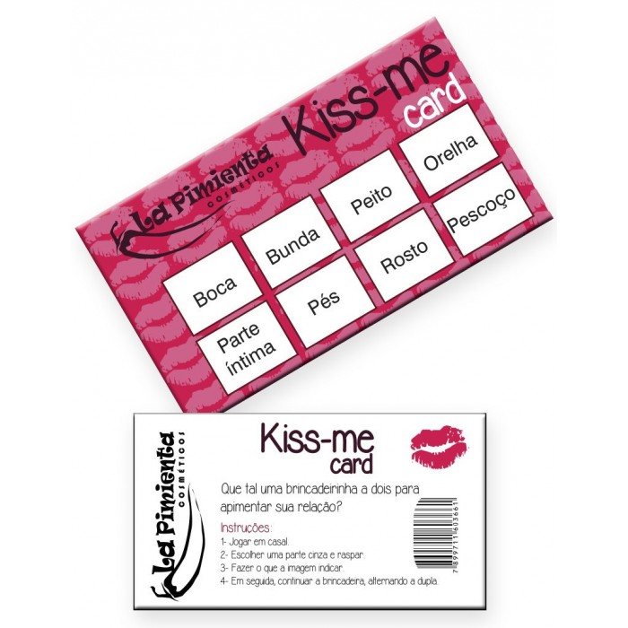 Raspadinha Kiss-Me Card
