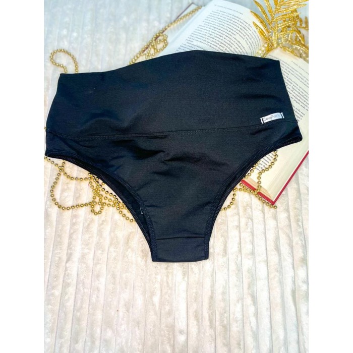 Calcinha Confort Plus Preto Tamanho 52