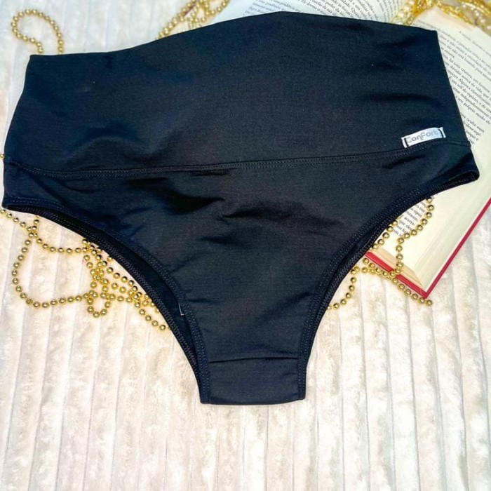 Calcinha Confort Plus Preto Tamanho 52
