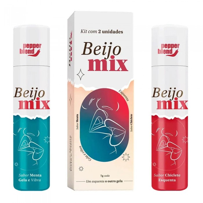 Kit Gloss Comestível Beijo Mix