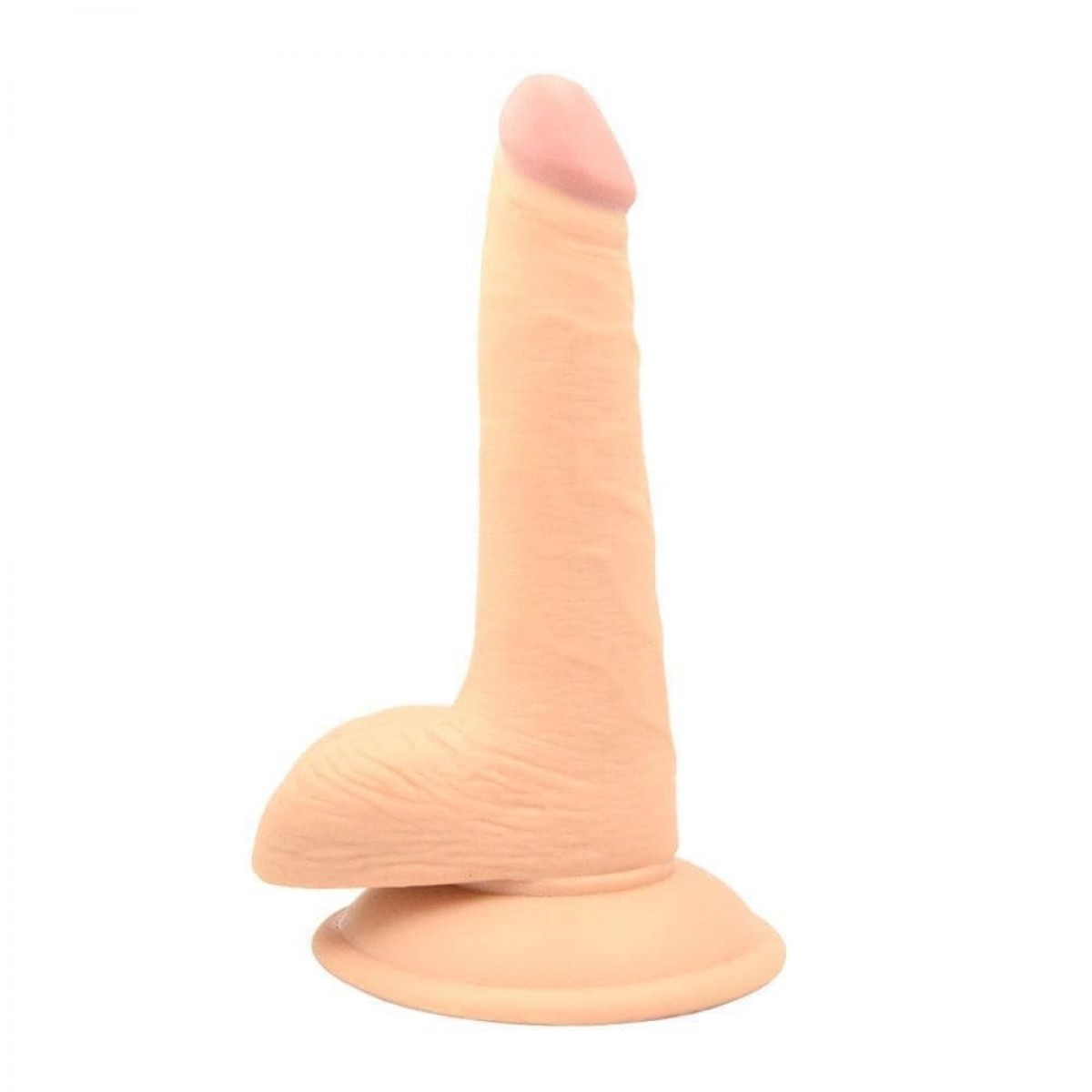 Prótese Realística 18x3,2cm com Ventosa e Escroto A prótese realística 18x3,2cm com ventosa e escroto possui uma forma realística de Pênis, confeccionado em TPE (cyberskin). Prótese Realística 18x3,2cm com Ventosa e Escroto