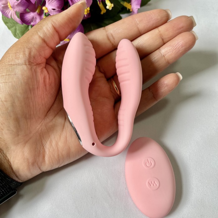 Vibrador de Casal 10 Vibrações com Controle Remoto 