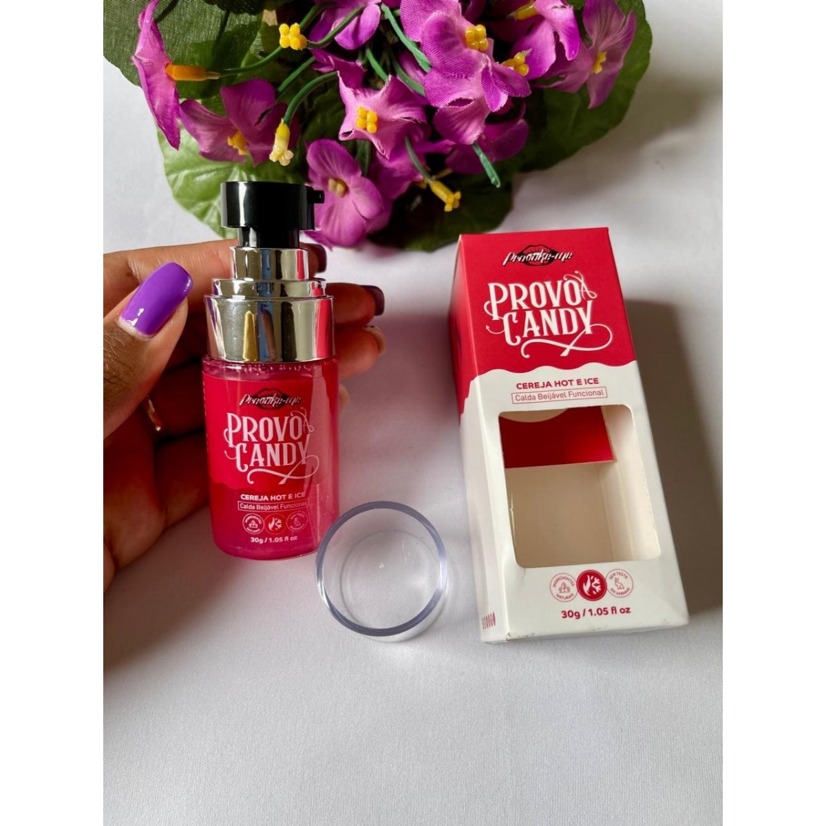 Calda Beijável Cereja Hot & Ice 30g