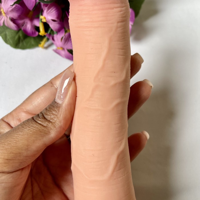 Prótese Realística com Ventosa Removível, Vértebra e Dupla Camada 19x3,5cm 