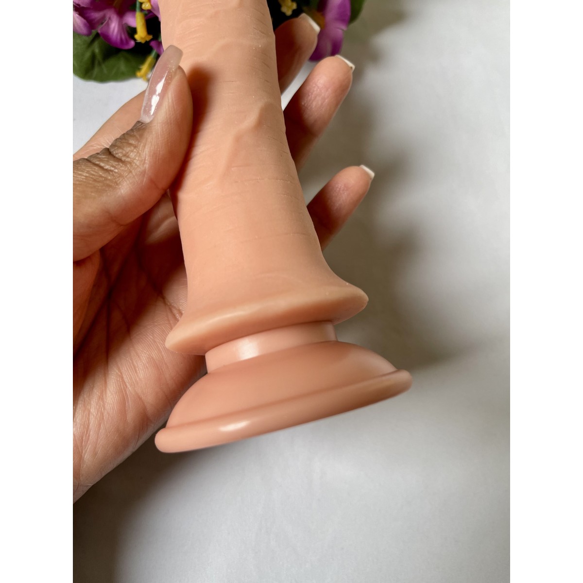 Prótese Realística com Ventosa Removível, Vértebra e Dupla Camada 19x3,5cm