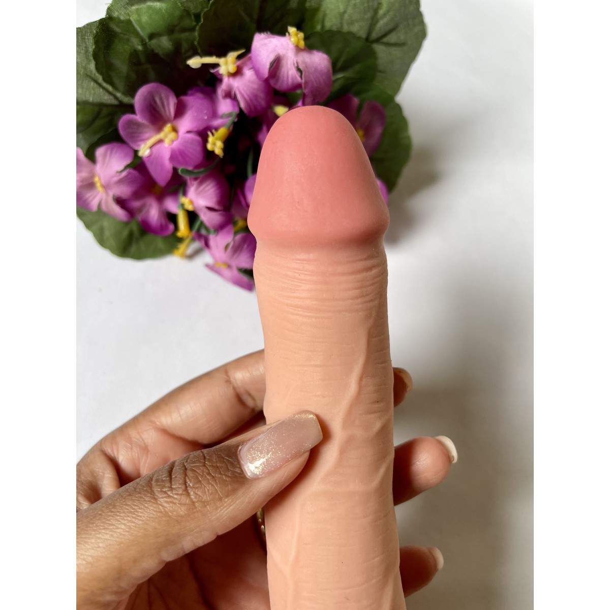Prótese Realística com Ventosa Removível, Vértebra e Dupla Camada 19x3,5cm