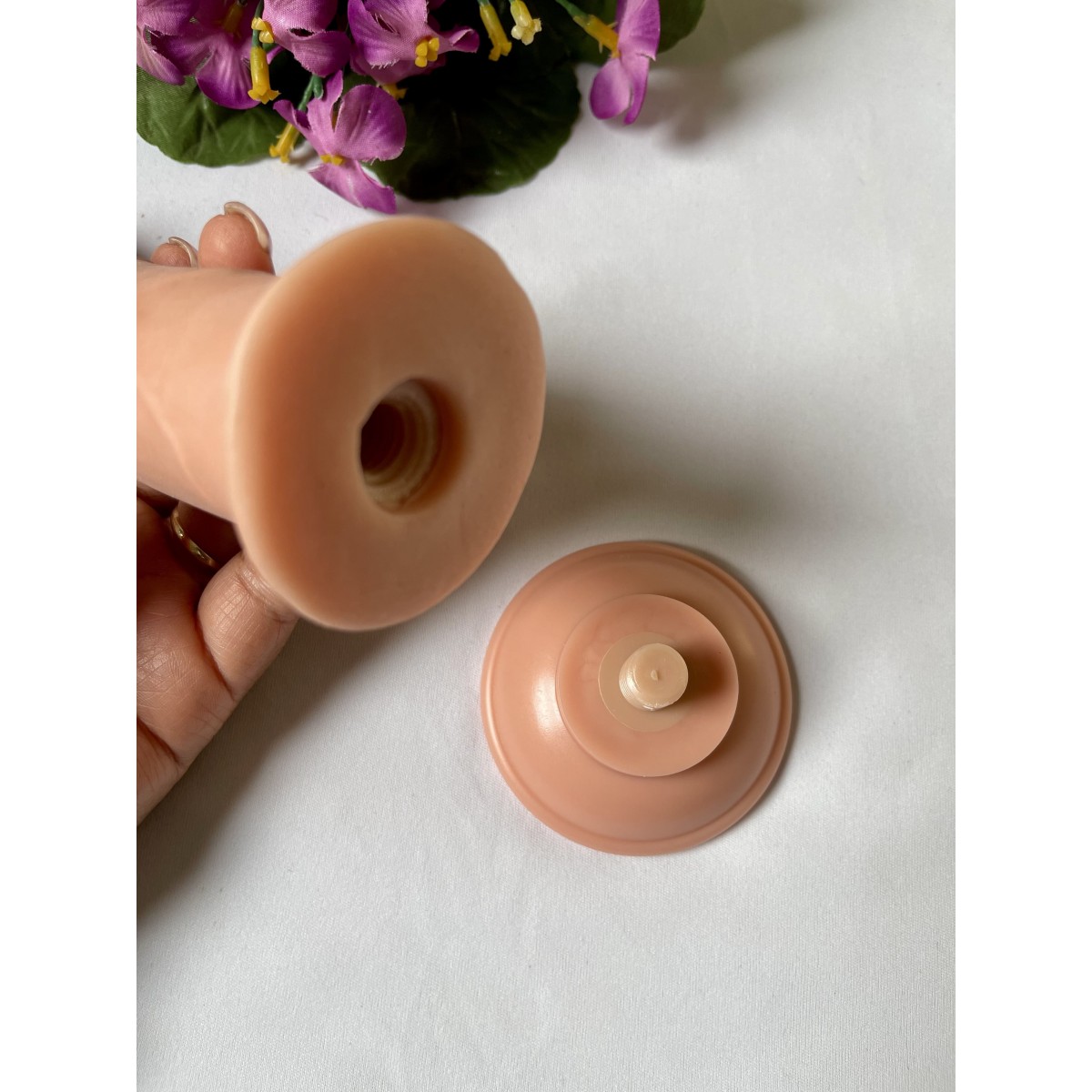 Prótese Realística com Ventosa Removível, Vértebra e Dupla Camada 19x3,5cm