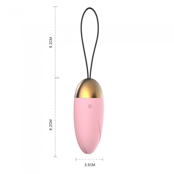 Vibrador Cápsula Aveludado Egg Spark 10 Vibrações Rosa