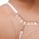 Calcinha Fio Dental Frase Gostosa com Strass