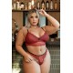 Conjunto Cropped sem Bojo Rubi com Preto 48