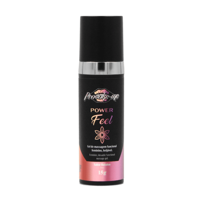 Gel Adstringente Beijável Power Feel 15g  Gel Adstringente Beijável Power Feel 15g