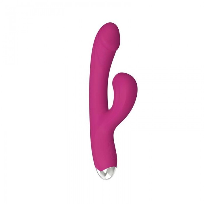 Vibrador Duplo com Estimulador Sucção 10 Modos