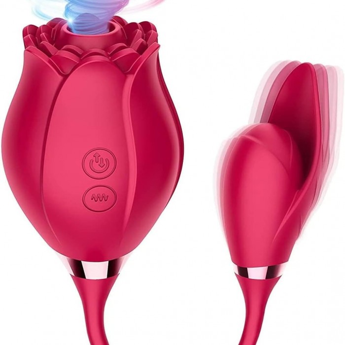 Vibrador Estimulador Clitoriano Duplo Flower