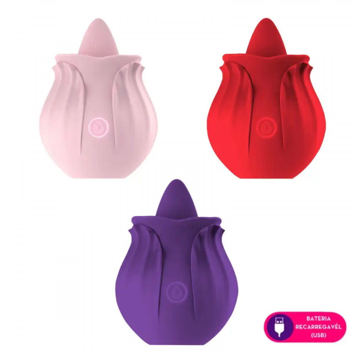 Vibrador Estimulador Língua Flower
