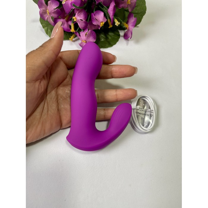 Vibrador Ponto G com Dedilhar e Vibração 9 Modos Recarregável 