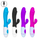Vibrador Ponto G com Estimulador Clitoriano Recarregável O vibrador ponto g com estimulador clitoriano recarregável tem formato de glande com estimulador clitoriano em formato de flor. Vibrador Ponto G com Estimulador Clitoriano Recarregável