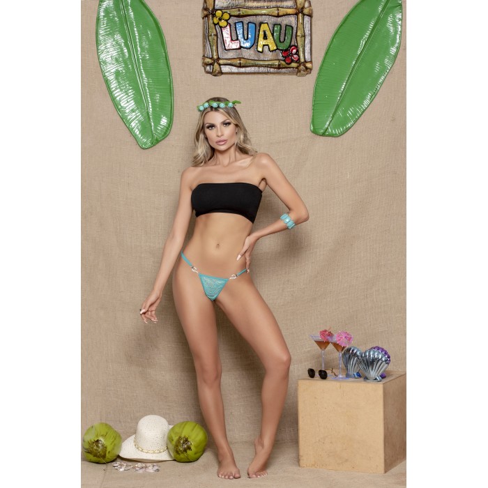 Calcinha com Detalhe na Lateral de Strass que Solta