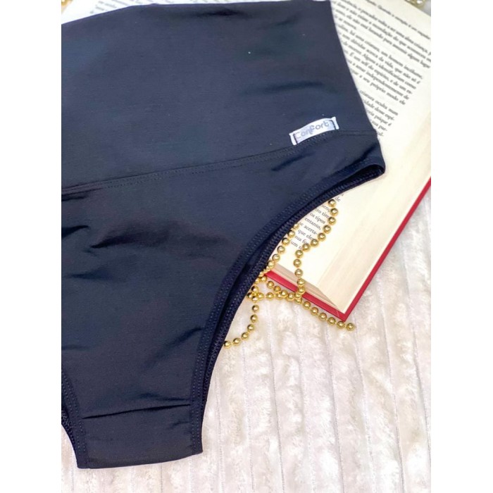 Calcinha Confort Plus Preto Tamanho 52