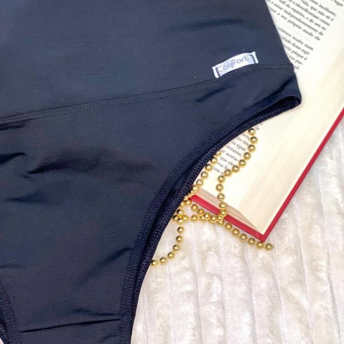 Calcinha Confort Plus Preto Tamanho 52