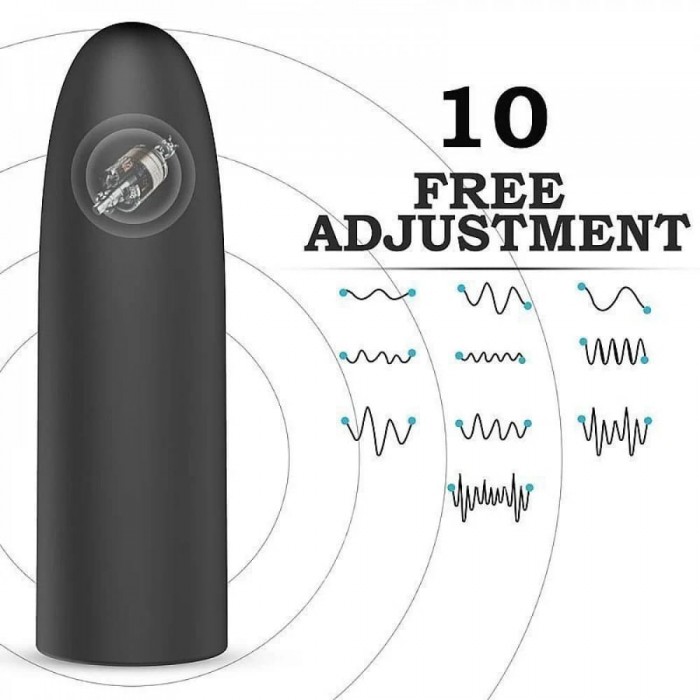 Vibrador Bullet Recarregável 10 Vibrações  Vibrador Bullet Recarregável 10 Vibrações