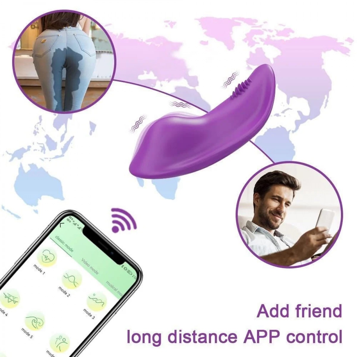 Vibrador de Calcinha App 9 Vibrações Roxo O vibrador de calcinha app 9 vibrações roxo possui design ergonômico e 9 modos de vibração, ele se adapta facilmente a qualquer calcinha, proporcionando estímulos intensos e discretos. Vibrador de Calcinha App 9 Vibrações Roxo