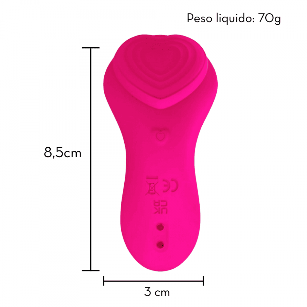 Vibrador de Calcinha com Controle Remoto