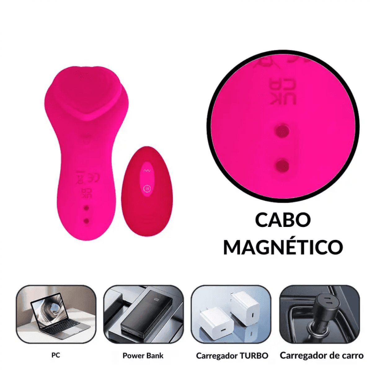 Vibrador de Calcinha com Controle Remoto