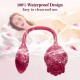 Vibrador Estimulador Clitoriano Duplo Flower Vibrador estimulador clitoriano duplo flower por onda de pressão em formato de rosa, e estimulador clitoriano com vibração em formato de folha, suas funções podem ser usadas juntas ou separadas. Vibrador Estimulador Clitoriano Duplo Flower