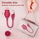 Vibrador Estimulador Clitoriano Duplo Flower Vibrador estimulador clitoriano duplo flower por onda de pressão em formato de rosa, e estimulador clitoriano com vibração em formato de folha, suas funções podem ser usadas juntas ou separadas. Vibrador Estimulador Clitoriano Duplo Flower