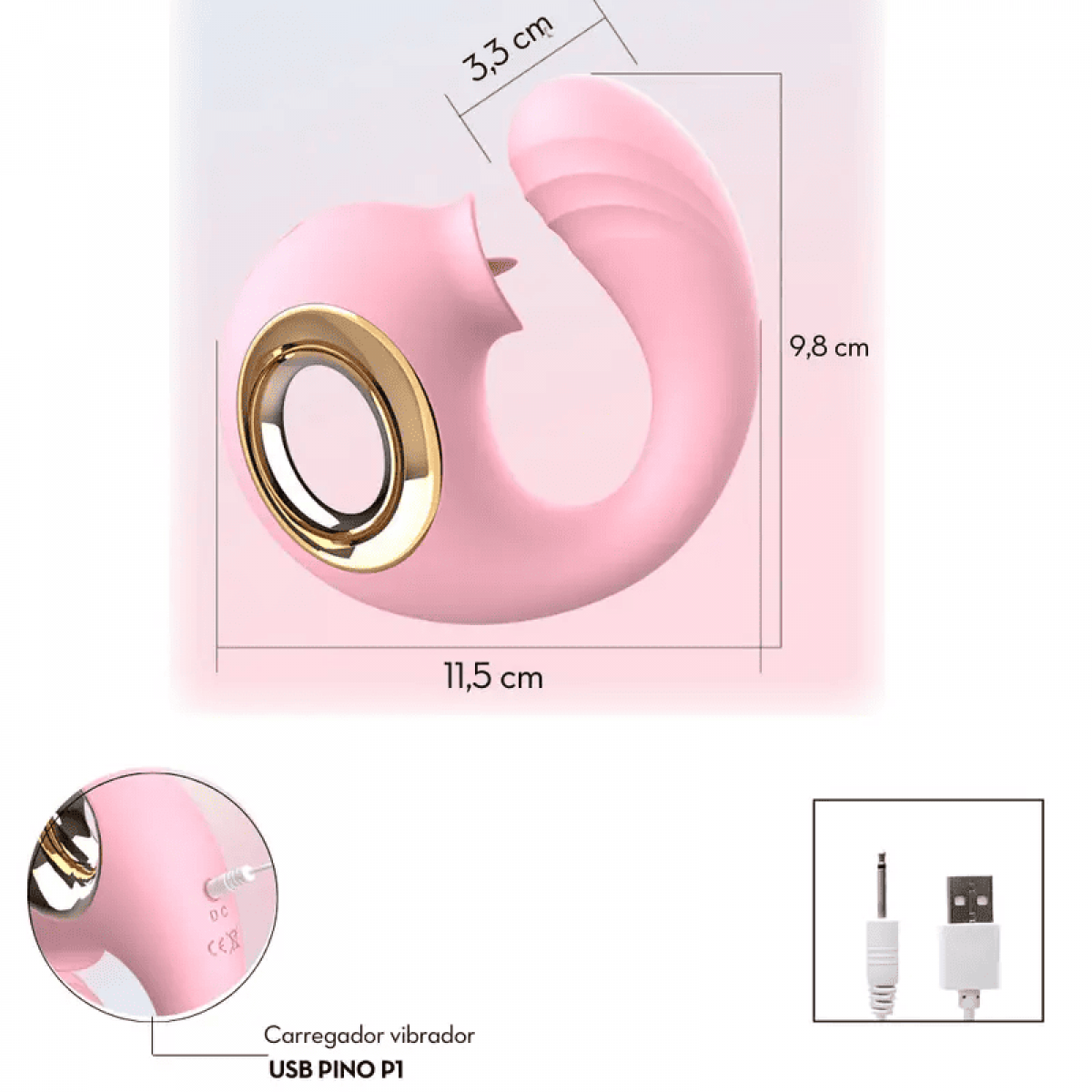 Vibrador Estimulador Clitoriano e Ponto G