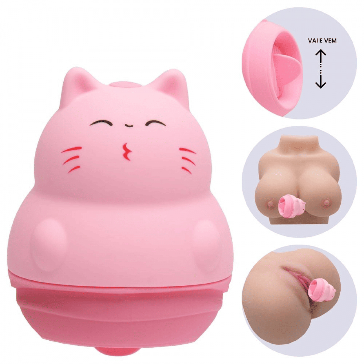 Vibrador Estimulador Gatinho Língua Mágica