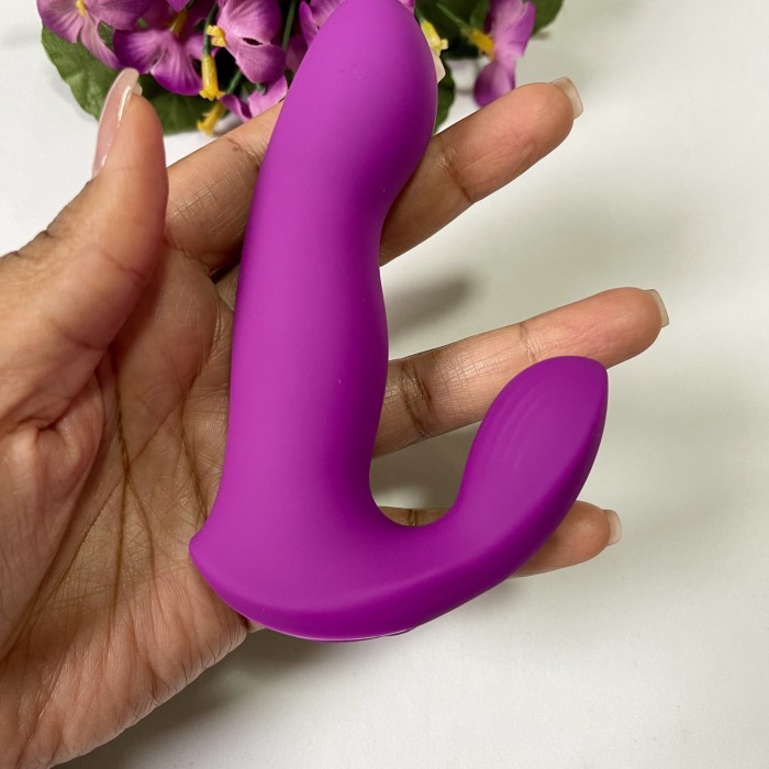 Vibrador Ponto G com Dedilhar e Vibração 9 Modos Recarregável 