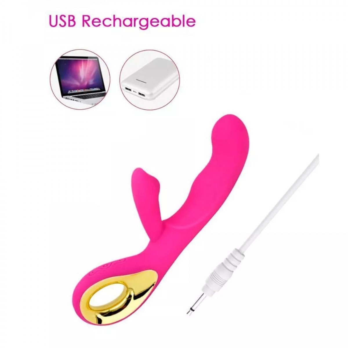 Vibrador Ponto G com Estimulador de Clitóris