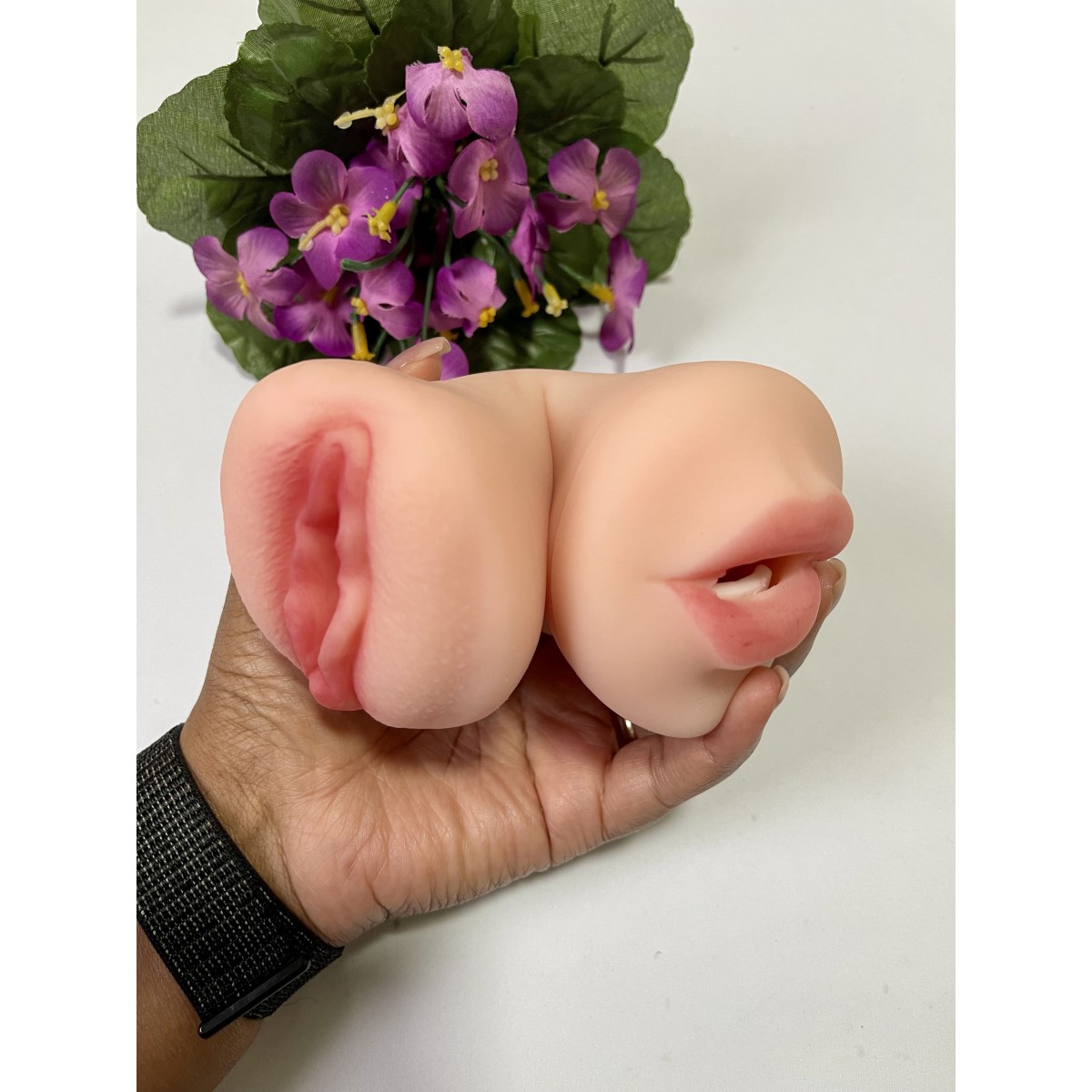 Masturbador Masculino Duplo Boca e Vagina