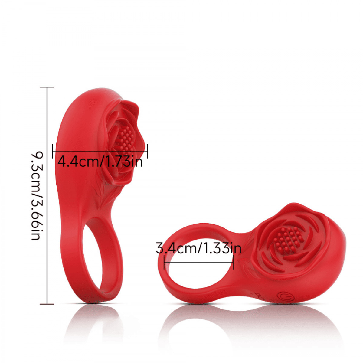 Anel Peniano em Formato de Flor com Vibro App O anel peniano em formato de flor com vibro app possui estimulador de testículos e clitóris. Anel Peniano em Formato de Flor com Vibro App