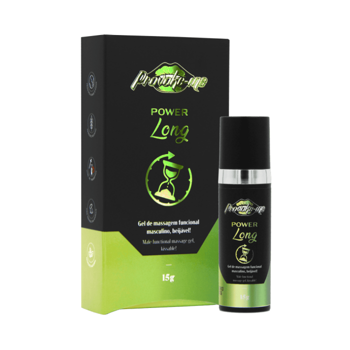 Gel Retardante Masculino Beijável Power Long 15g
